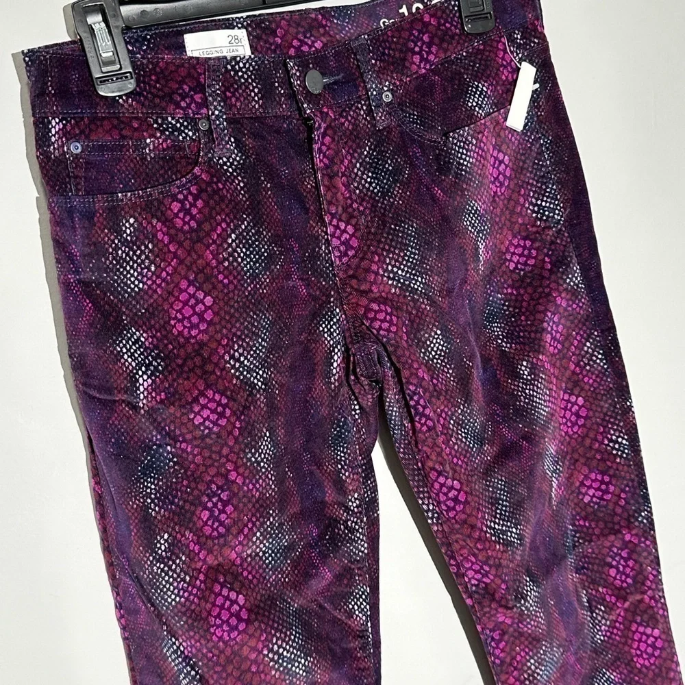 Gap 1969 Snake Print Leggings Jeans Cords Size 28 Regular - Picture 15 of 16